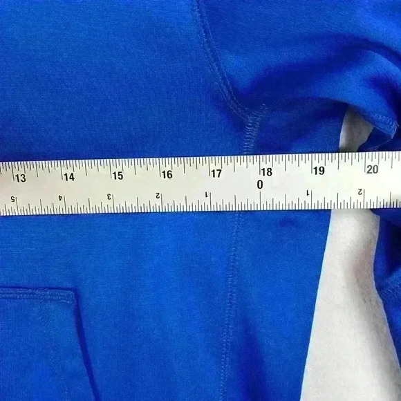 Nike Therma-Fit Boy’s Pullover Hoodie Sweatshirt Sz Large Blue/Orange Polyester - Picture 10 of 11